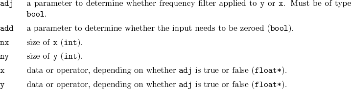 \begin{desclist}{\tt }{\quad}[\tt add]
\setlength \itemsep{0pt}
\item[adj] a ...
...nding on whether \texttt{adj} is true or false (\texttt{float*}).
\end{desclist}