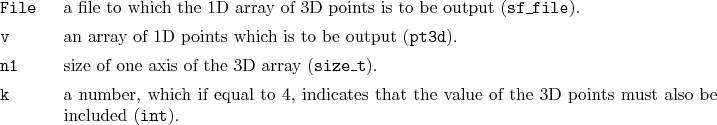\begin{desclist}{\tt }{\quad}[\tt File]
\setlength \itemsep{0pt}
\item[File] ...
...the value of the 3D points must also be included (\texttt{int}).
\end{desclist}