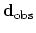 $\bold d_{\rm obs}$
