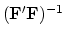 $(\bold F'\bold F)^{-1}$