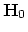 $\bold H_0$