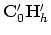 $\bold C'_0 \bold H'_h$