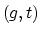 $(g,t)$