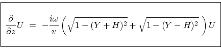 \begin{displaymath}
\begin{tabular}{\vert c\vert} \hline
 $\displaystyle {\st...
... +
\sqrt{1-(Y-H)^2}  \right) U$ \\
 \hline
\end{tabular}\end{displaymath}