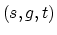 $(s,g,t)$