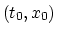 $(t_0,x_0)$