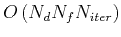 $O\left( {{N}_{d}}{{N}_{f}}{{N}_{iter}} \right)$