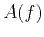 $A(f)$