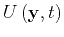 $U\left ( { \mathbf{y} } , { t } \right)$