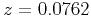 $z=0.0762$