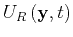 $U_{R} \left ( { \mathbf{y} } , { t } \right)$