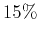 $15\%$