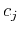 $c_j$