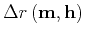 $\Delta {r}\left ({\bf m},{\bf h}\right)$