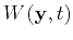 $W_{} \left ( { \mathbf{y} } , { t } \right)$