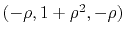 $ (-\rho, 1+\rho^2,-\rho)$