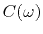 $ C(\omega)$