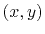 $ (x,y)$