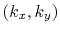 $ (k_x,k_y)$