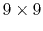 $9\times 9$