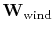 $ \bold W_{\rm wind}$