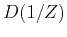 $ D(1/Z)$