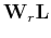 $\mathbf W_r \mathbf L$