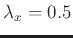 $ \lambda_{x}=0.5$