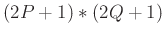 $ (2P+1)*(2Q+1)$