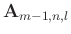 $ \mathbf{A}_{m-1,n,l}$