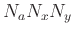 $ N_{a}N_{x}N_{y}$