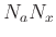 $ N_{a}N_{x}$