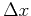 $ {\Delta}x$