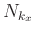 $ N_{k_{x}}$
