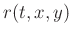 $ r(t,x,y)$