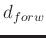 $ d_{forw}$
