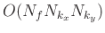 $ O(N_f N_{k_{x}}N_{k_{y}})$