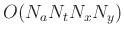 $ O(N_a N_t N_x N_y)$