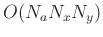$ O(N_a N_x N_y)$