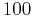 $100$
