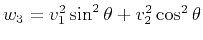 $ w_3=v_1^2\sin^2\theta+v_2^2\cos^2\theta$
