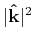 $ \vert\mathbf{\hat{k}}\vert^2$