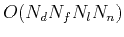 $O(N_dN_fN_lN_n)$