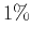 $1\%$