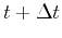 $ t+\Delta t$