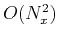 $ O(N_x^2)$