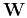 $ \mathbf{W}$