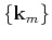 $ \{\k _m\}$