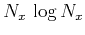 $ N_x \log{N_x}$