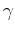 $\displaystyle \gamma$
